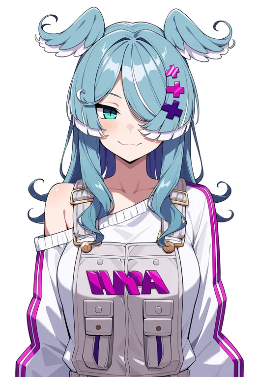 masterpiece, best quality, score_7, safe, elira pendora (1st costume), solo, upper body, simple background — by k3scat, made with ComfyUI
