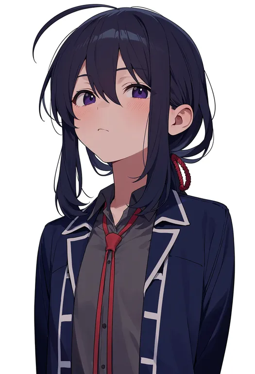 masterpiece, best quality, score_7, safe, namazuo toushirou, solo, upper body, simple background — by k3scat, made with ComfyUI
