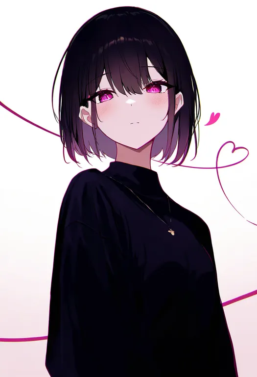 masterpiece, best quality, newest, absurdres, highres, safe, heart_of_string, 1girl, solo, simple_background — by k3scat, made with ComfyUI