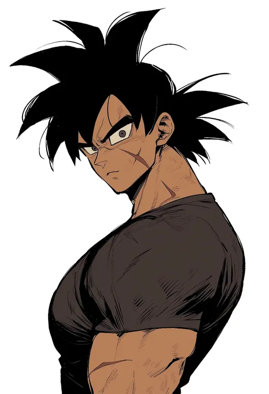 masterpiece, best quality, score_7, safe, broly (dragon ball super), dragon ball super, solo, upper body… — by k3scat, made with ComfyUI