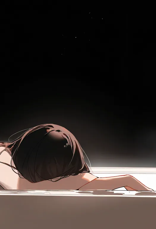 masterpiece, best quality, newest, absurdres, highres, safe, bathhouse, 1girl, solo, simple_background — by k3scat, made with ComfyUI