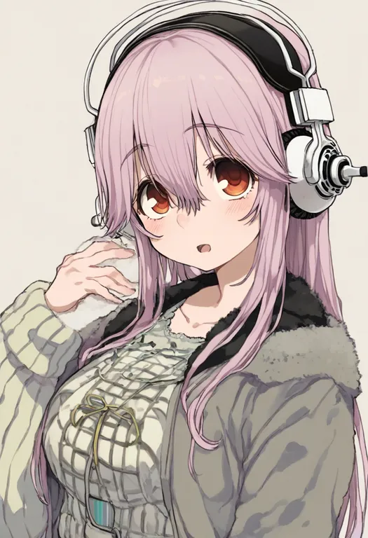 masterpiece, best quality, general, nitroplus, solo, simple background — by k3scat, made with ComfyUI