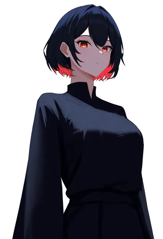masterpiece, best quality, newest, absurdres, highres, safe, montedio_yamagata, solo, full_body, simple_background — by k3scat, made with ComfyUI