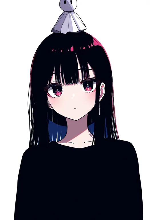 masterpiece, best quality, newest, absurdres, highres, safe, teruterubouzu, 1girl, solo, simple_background — by k3scat, made with ComfyUI