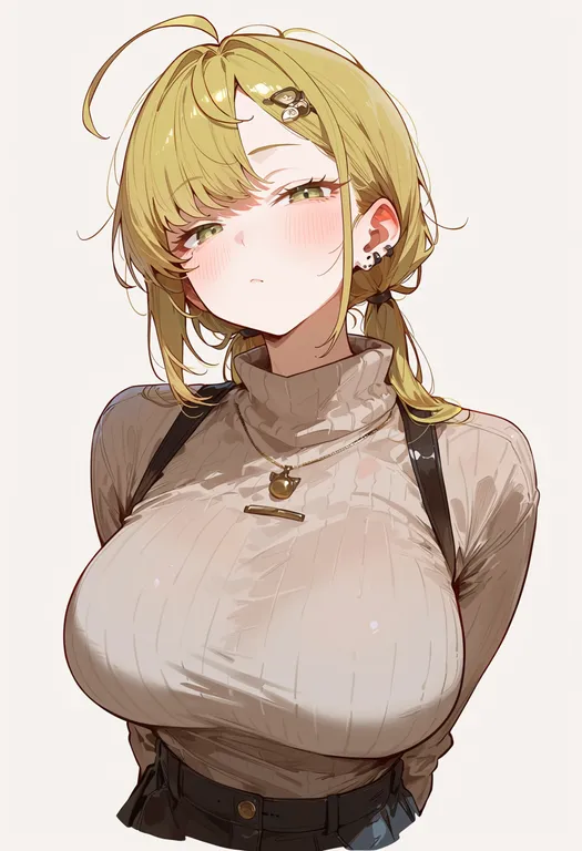 masterpiece, best quality, score_7, safe, omurice, 1girl, solo, upper body, simple background — by k3scat, made with ComfyUI