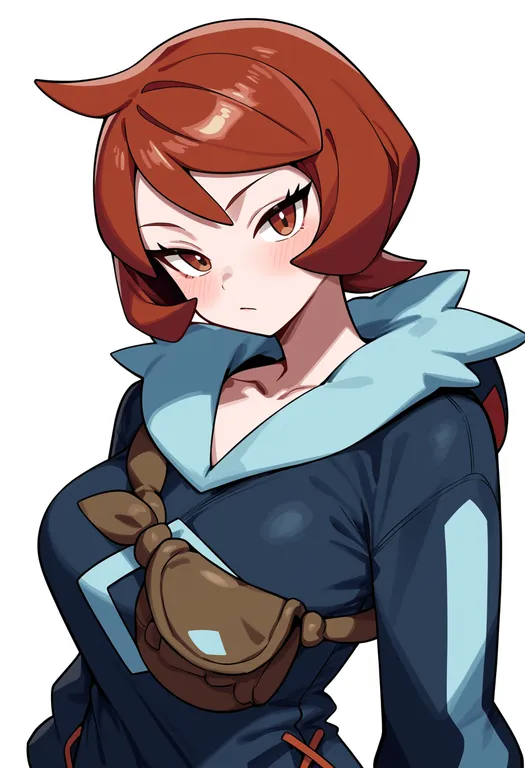masterpiece, best quality, score_7, safe, arezu (pokemon), pokemon, solo, upper body, simple background — by k3scat, made with ComfyUI