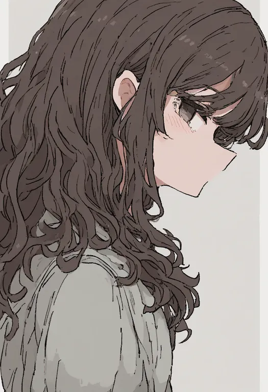 masterpiece, best quality, general, jaggy lines, 1girl, solo, simple background — by k3scat, made with ComfyUI