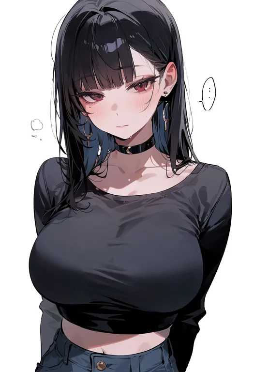 masterpiece, best quality, score_7, safe, poochyena, solo, upper body, simple background — by k3scat, made with ComfyUI