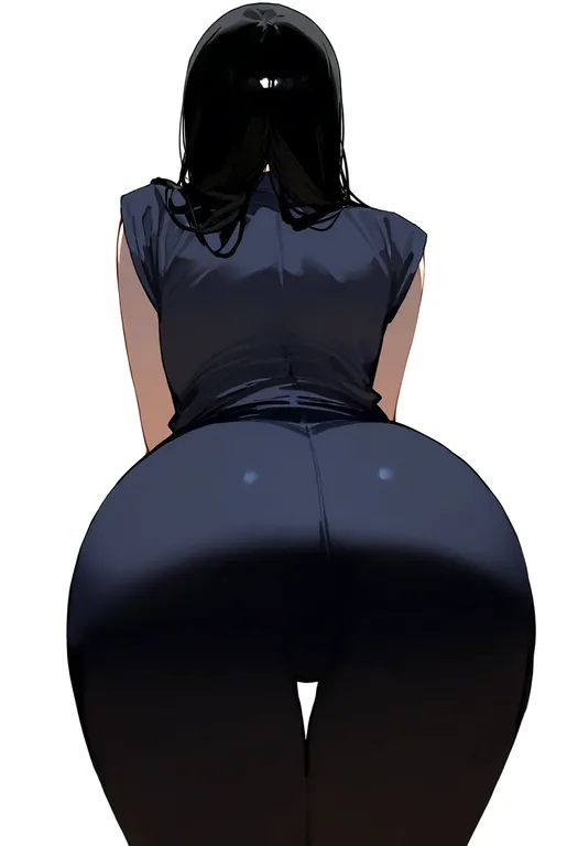 masterpiece, best quality, newest, absurdres, highres, safe, presenting_ass, 1girl, solo, simple_background — by k3scat, made with ComfyUI