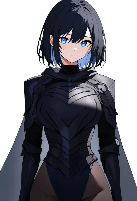 masterpiece, best quality, newest, absurdres, highres, safe, armored_leotard, 1girl, solo, simple_background — by k3scat, made with ComfyUI