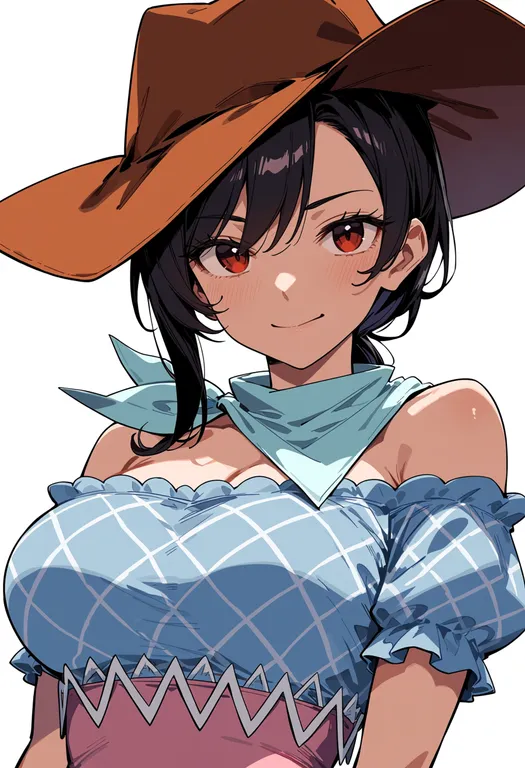 masterpiece, best quality, score_7, safe, kurokoma saki, solo, upper body, simple background — by k3scat, made with ComfyUI