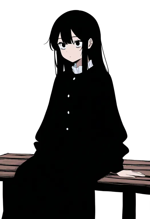 masterpiece, best quality, newest, absurdres, highres, safe, on_bench, 1girl, solo, simple_background — by k3scat, made with ComfyUI