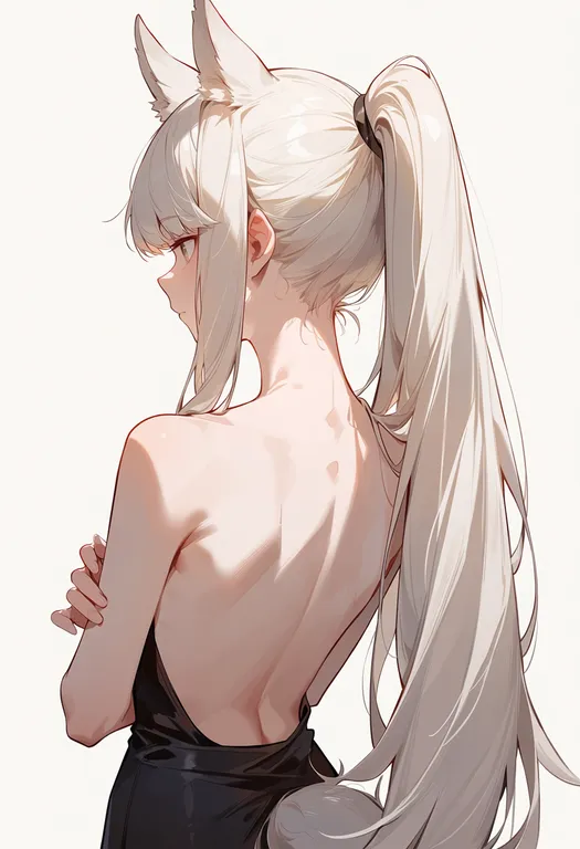 masterpiece, best quality, score_7, safe, platinum (arknights), arknights, solo, upper body, simple background — by k3scat, made with ComfyUI