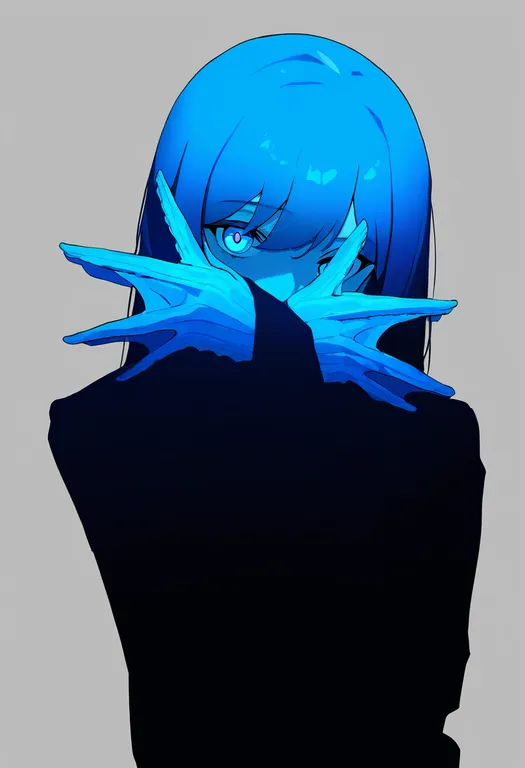 masterpiece, best quality, newest, absurdres, highres, safe, webbed_hands, 1girl, solo, simple_background — by k3scat, made with ComfyUI