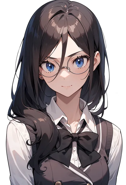 masterpiece, best quality, score_7, safe, tanaka asuka, solo, upper body, simple background — by k3scat, made with ComfyUI