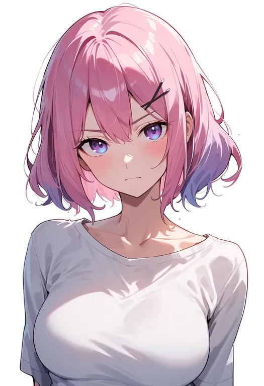 masterpiece, best quality, score_7, safe, amaori renako, solo, upper body, simple background — by k3scat, made with ComfyUI