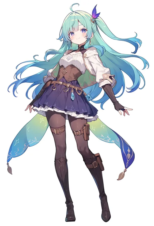 masterpiece, best quality, score_7, safe, atelier lise, solo, simple background — by k3scat, made with ComfyUI