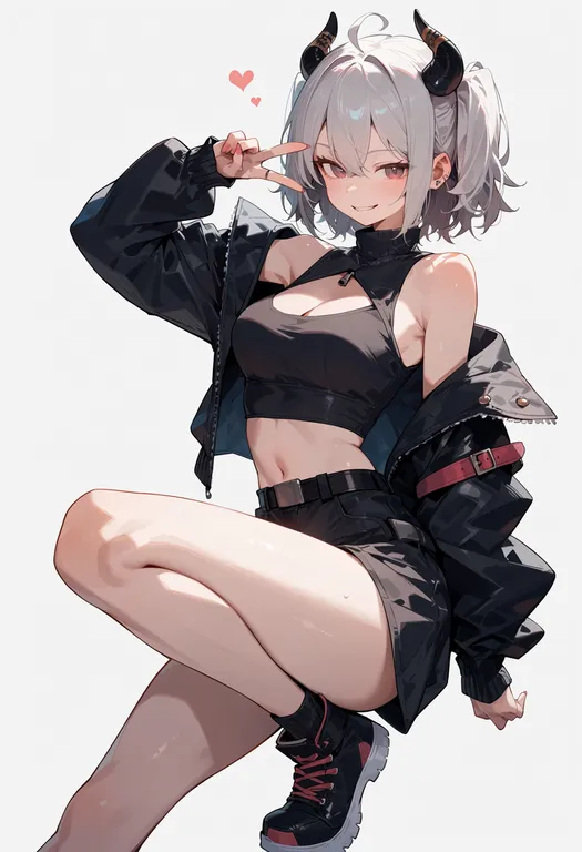 masterpiece, best quality, score_7, safe, kariginu, 1girl, solo, simple background — by k3scat, made with ComfyUI