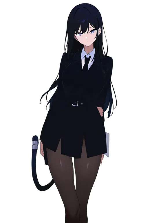 masterpiece, best quality, newest, absurdres, highres, safe, tail_ring, 1girl, solo, simple_background — by k3scat, made with ComfyUI