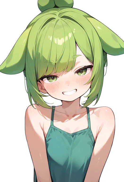 masterpiece, best quality, score_7, safe, budew, solo, upper body, simple background — by k3scat, made with ComfyUI