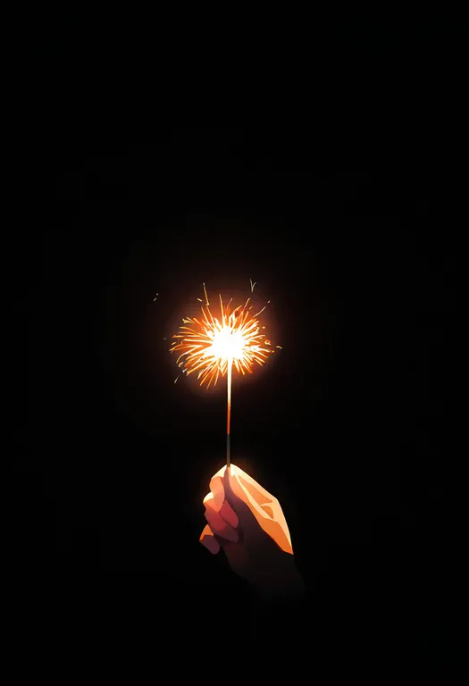 masterpiece, best quality, newest, absurdres, highres, safe, sparkler, 1girl, solo, simple_background — by k3scat, made with ComfyUI
