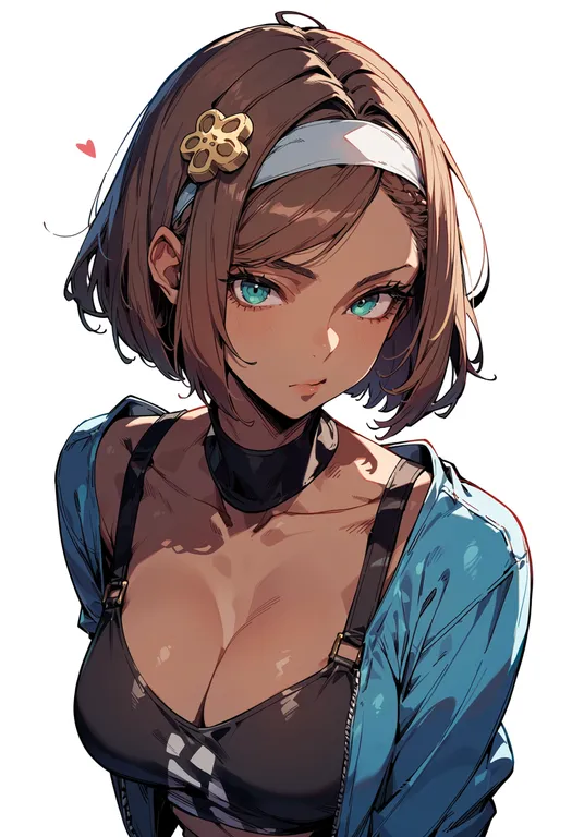 masterpiece, best quality, score_7, safe, undine (guilty gear), guilty gear, solo, upper body, simple background — by k3scat, made with ComfyUI