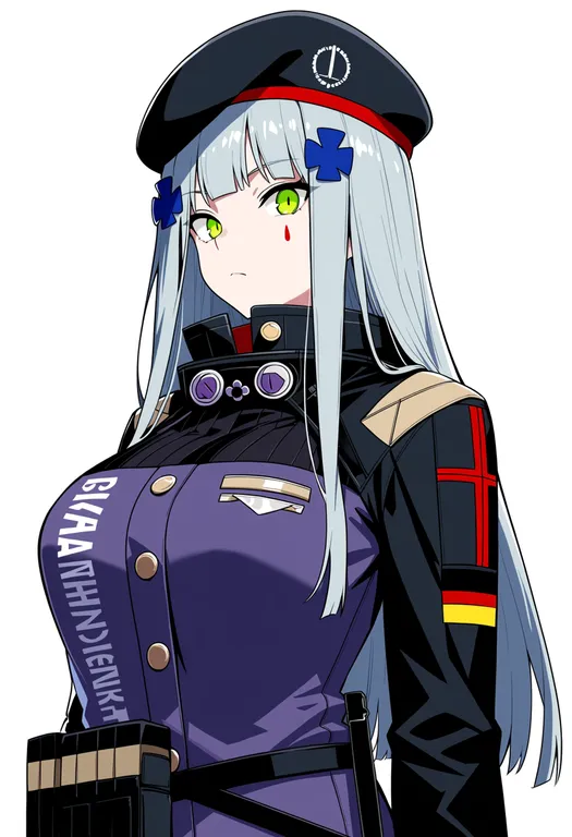 masterpiece, best quality, score_7, safe, hk416 (girls' frontline), girls' frontline, solo, upper body… — by k3scat, made with ComfyUI