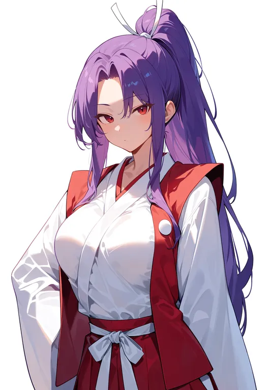 masterpiece, best quality, score_7, safe, meira (touhou), touhou, solo, upper body, simple background — by k3scat, made with ComfyUI