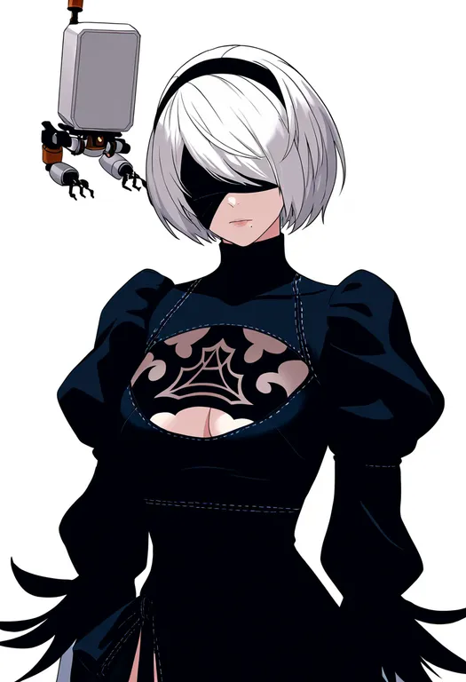 masterpiece, best quality, newest, absurdres, highres, safe, pod_(nier:automata), nier:automata, solo, upper_body… — by k3scat, made with ComfyUI