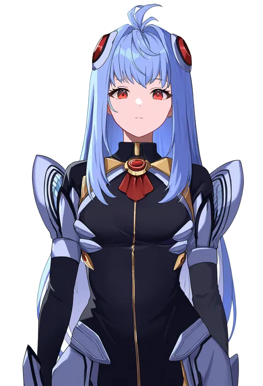 masterpiece, best quality, newest, absurdres, highres, safe, xenosaga_episode_ii, solo, simple_background — by k3scat, made with ComfyUI