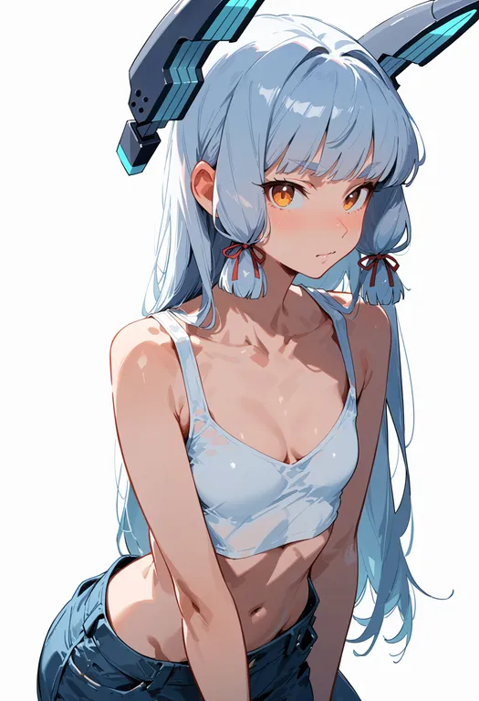 masterpiece, best quality, score_7, safe, murakumo kai ni (kancolle), solo, upper body, simple background — by k3scat, made with ComfyUI
