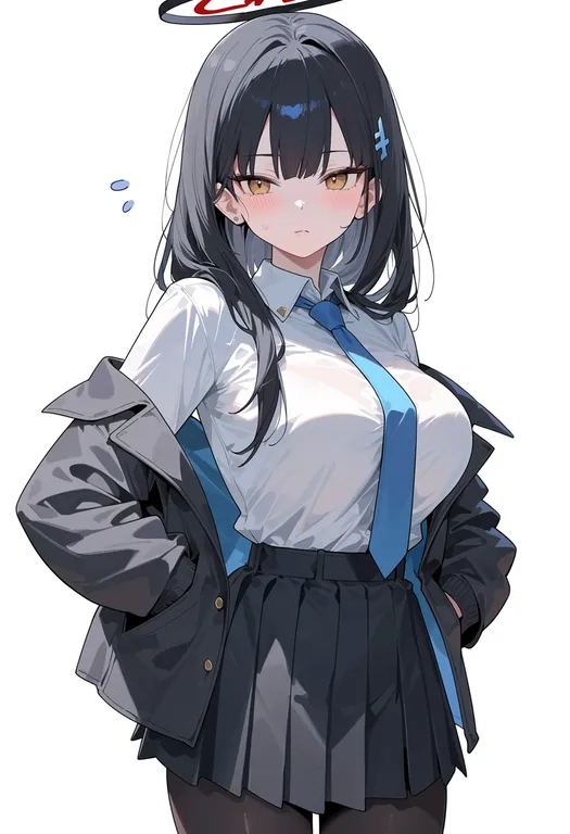 masterpiece, best quality, score_7, safe, sensei (blue archive), blue archive — by k3scat, made with ComfyUI