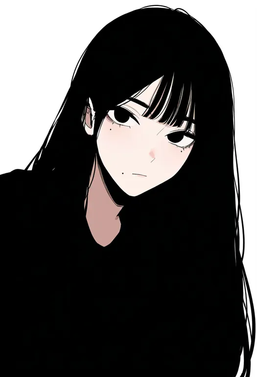 masterpiece, best quality, newest, absurdres, highres, safe, mole_above_mouth, 1girl, solo, simple_background — by k3scat, made with ComfyUI