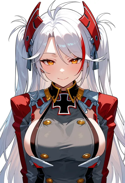 masterpiece, best quality, score_7, safe, prinz eugen (unfading smile) (azur lane), azur lane, solo, upper body… — by k3scat, made with ComfyUI