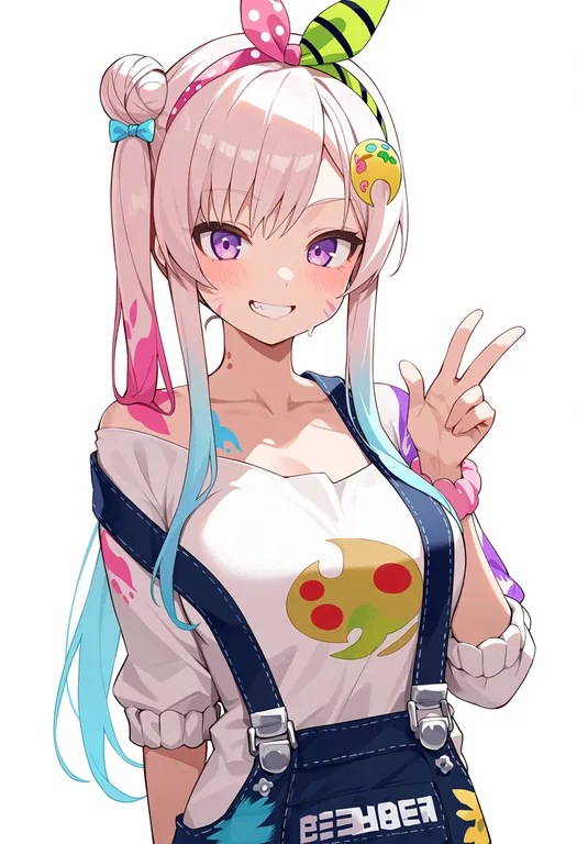 masterpiece, best quality, score_7, safe, airani iofifteen, solo, upper body, simple background — by k3scat, made with ComfyUI