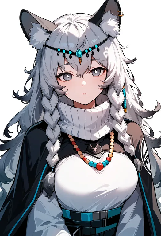 masterpiece, best quality, score_7, safe, pramanix (arknights), arknights, solo, upper body, simple background — by k3scat, made with ComfyUI