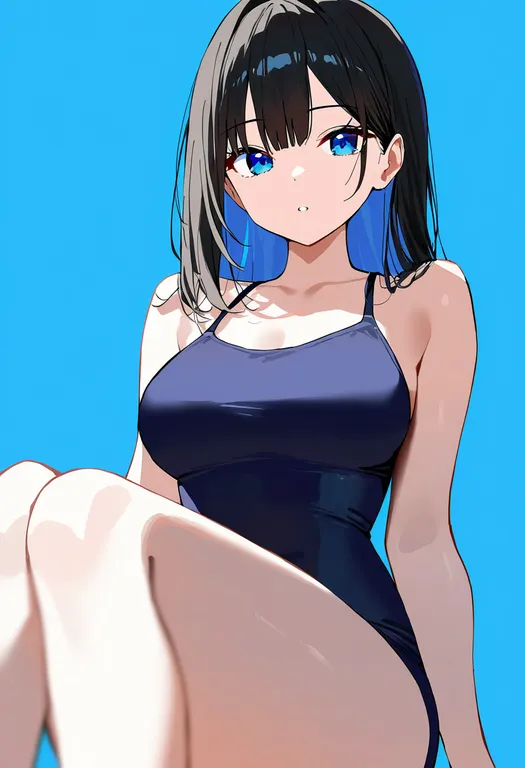 masterpiece, best quality, newest, absurdres, highres, safe, summer, 1girl, solo, simple_background — by k3scat, made with ComfyUI