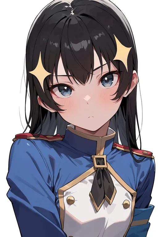 masterpiece, best quality, score_7, safe, kagura hikari, solo, upper body, simple background — by k3scat, made with ComfyUI