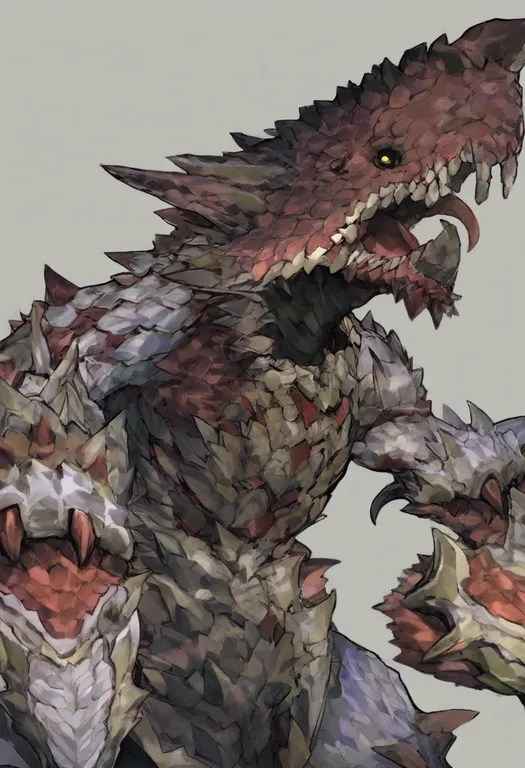 masterpiece, best quality, general, monster hunter (series), solo, simple background — by k3scat, made with ComfyUI