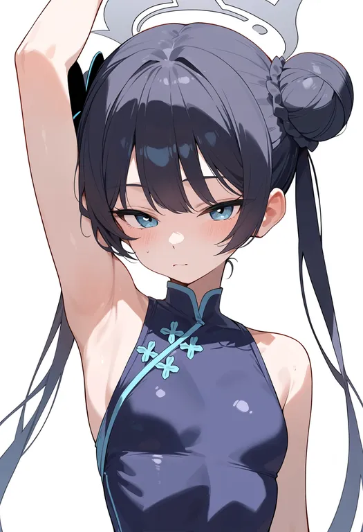 masterpiece, best quality, score_7, safe, kisaki (swimsuit) (blue archive), blue archive, solo, upper body… — by k3scat, made with ComfyUI