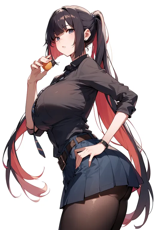 masterpiece, best quality, score_7, safe, hakuouki shinsengumi kitan, solo, simple background — by k3scat, made with ComfyUI