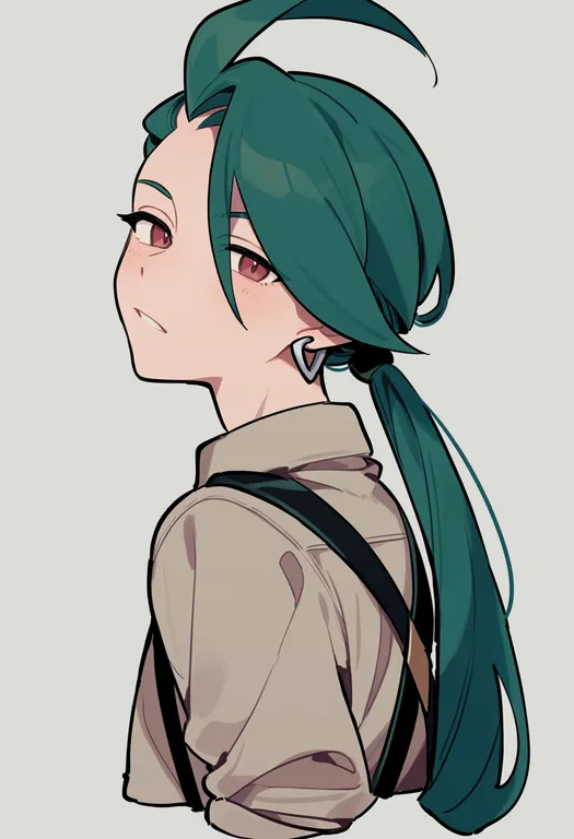 masterpiece, best quality, score_7, safe, rika (pokemon), pokemon, solo, upper body, simple background — by k3scat, made with ComfyUI