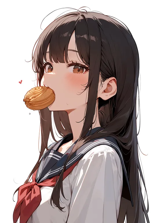 masterpiece, best quality, score_7, safe, wagashi, 1girl, solo, upper body, simple background — by k3scat, made with ComfyUI