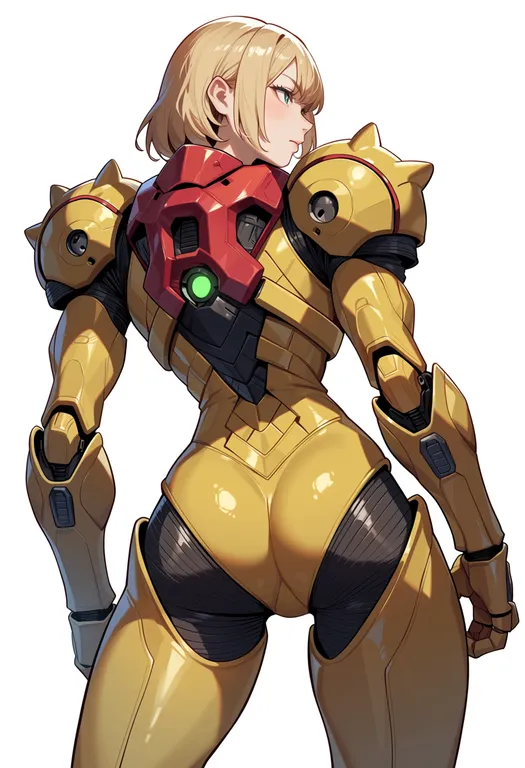 masterpiece, best quality, score_7, safe, metroid prime 4: beyond, solo, simple background — by k3scat, made with ComfyUI