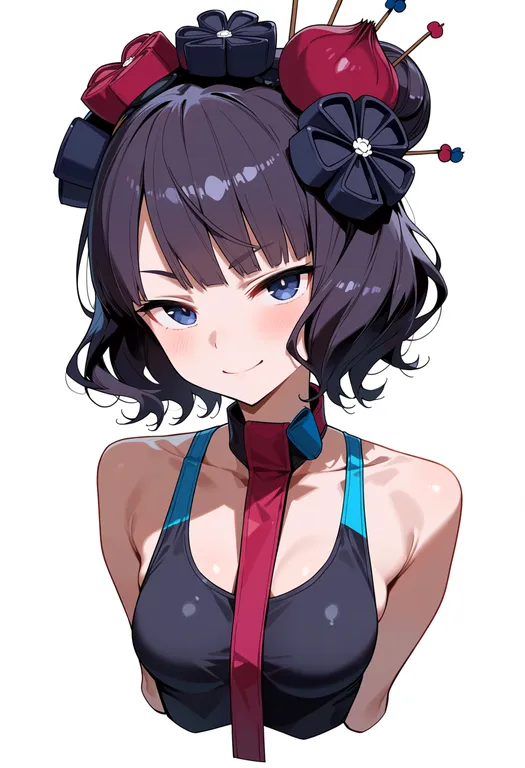 masterpiece, best quality, score_7, safe, katsushika hokusai (swimsuit saber) (fate), solo, upper body… — by k3scat, made with ComfyUI