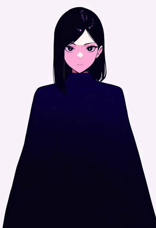 masterpiece, best quality, newest, absurdres, highres, safe, purple_dress, 1girl, solo, simple_background — by k3scat, made with ComfyUI