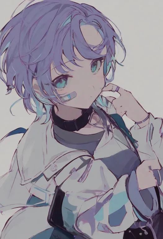 masterpiece, best quality, general, paradox live, solo, simple background — by k3scat, made with ComfyUI