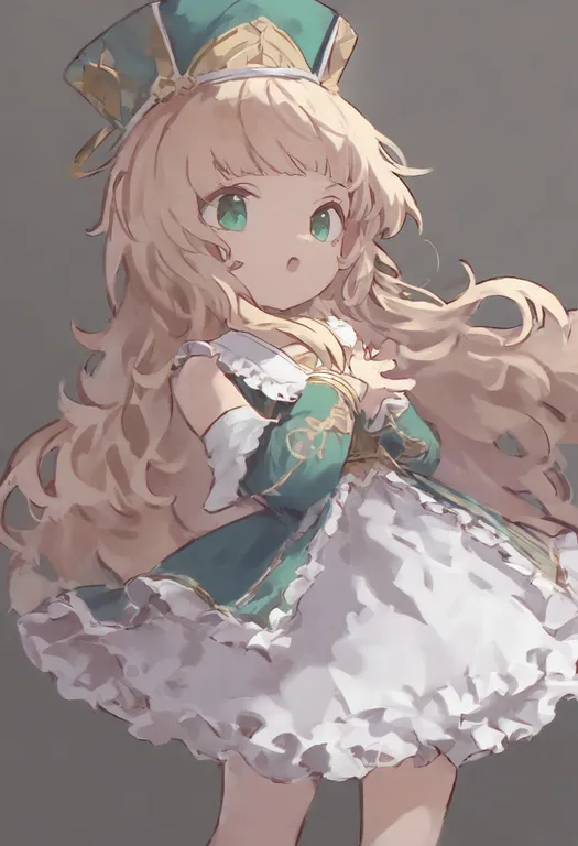 masterpiece, best quality, general, high-low dress, 1girl, solo, simple background — by k3scat, made with ComfyUI