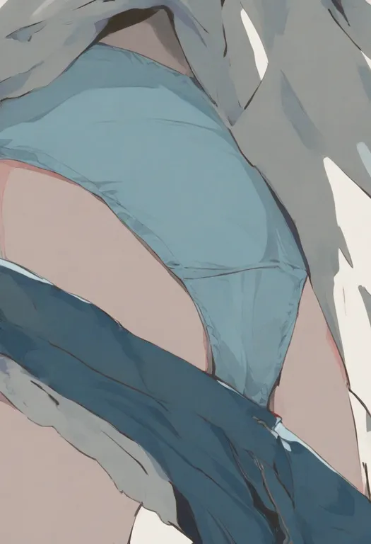 masterpiece, best quality, general, blue panties, 1girl, solo, simple background — by k3scat, made with ComfyUI