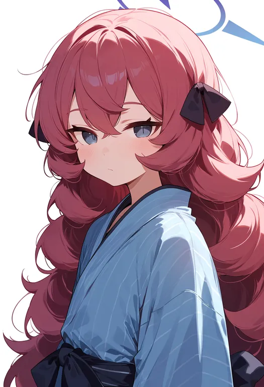 masterpiece, best quality, score_7, safe, iroha (blue archive), blue archive, solo, upper body, simple background — by k3scat, made with ComfyUI